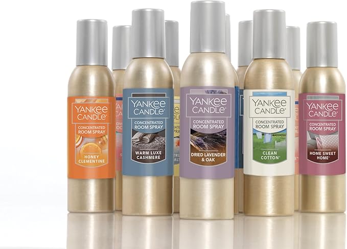 Yankee Candle Concentrated Air Freshener Room Spray, Odor Eliminator for Home, Bathroom, Dried Lavender & Oak, 1.5 Oz (Pack of 3)