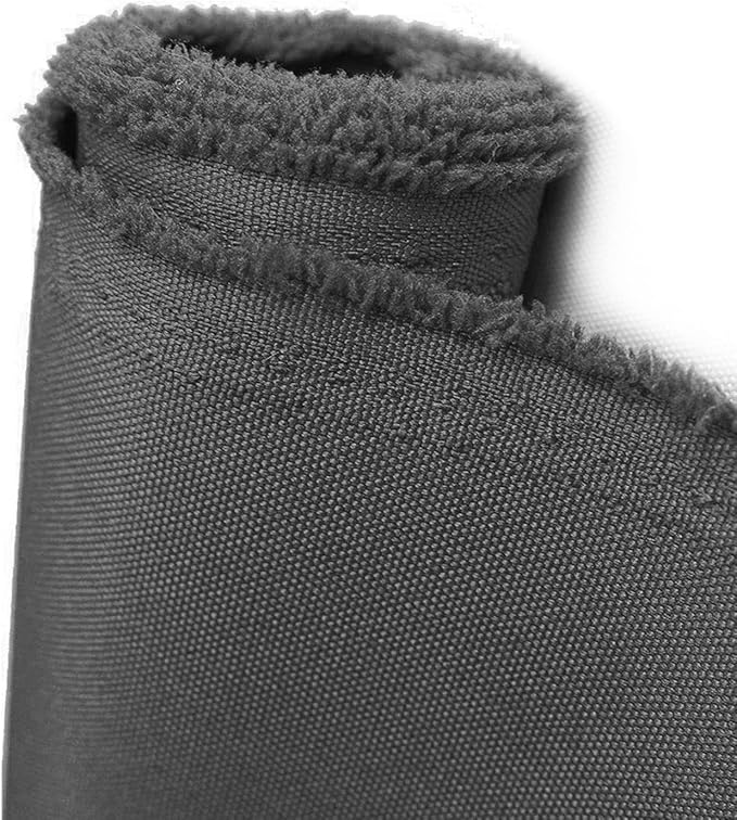 Foreate Waterproof Canvas Fabric by The Yard 600D Upholstery Fabric for Chairs 58" Wide Indoor Outdoor Water Resistant Canvas Polyester Material Sewing DIY Cloth, 3 Yards Grey