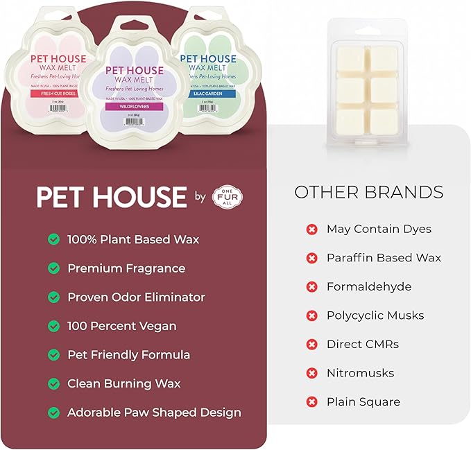 Pet House Elderberry Jam Wax Melts - Long-Lasting Scented Fall Wax Melts for Warmer, Plant Based, Pet Friendly Pack of 2