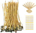 50 PCS 8 inch Hemp Candle Wicks kit, 2.5mm Beeswax Candle Wicks for DIY Bulk Natural Candle Wicks for Beeswax Candle Making Hemp Candle Wick for Butter Candle