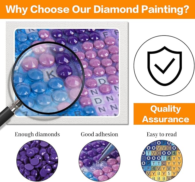 Diamond Art Kits for Adults, Christmas Santa Diamond Painting Kits for Beginners, 5D Full Drill Gem Art Paint with Diamonds Dots Crafts Kits for Home Decor Gift 14x14inch