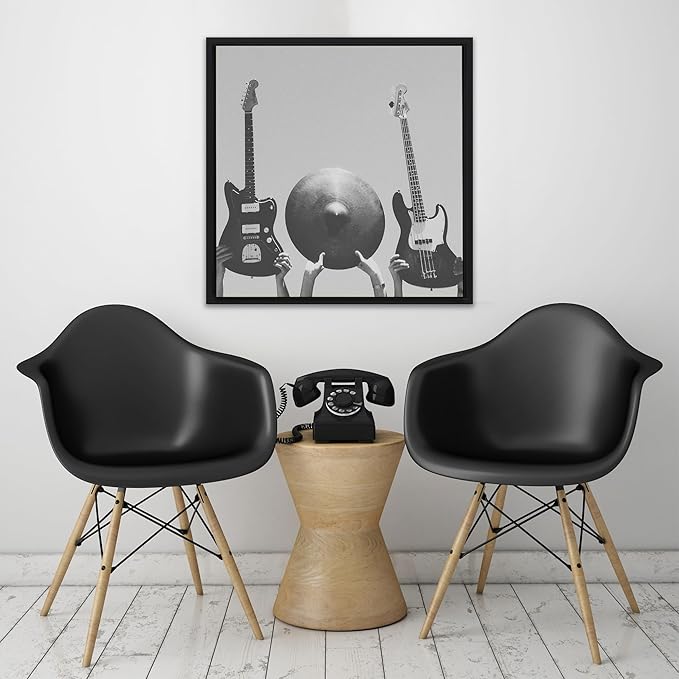 Pixy Canvas Floater Frame 13x13 for 3/4 (0.75) inch Deep Canvas Paintings/Canvas Prints/Wood Canvas Panels/Wall Art/Wall Decor/Home Decor/Artwork (Black, 13 x 13 inch, Square)