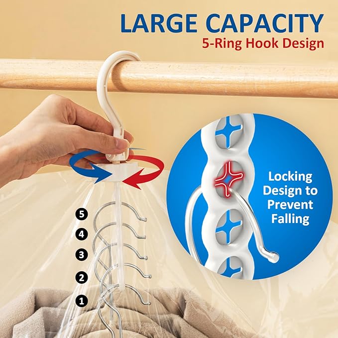 Hanging Vacuum Storage Bags, 4 Pack Hanging Storage Bags for Clothes With Electric Pump, Vacuum Sealed for Suits, Dress, Jackets (4 Long)