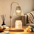 Candle Warmer Lamp with Timer Dimmable, Adjustable Height Wax Melt Warmer for Jar Candles, Birthday Gifts for Women, House Warming Gifts New Home Decor with 2 Bulbs, Gold