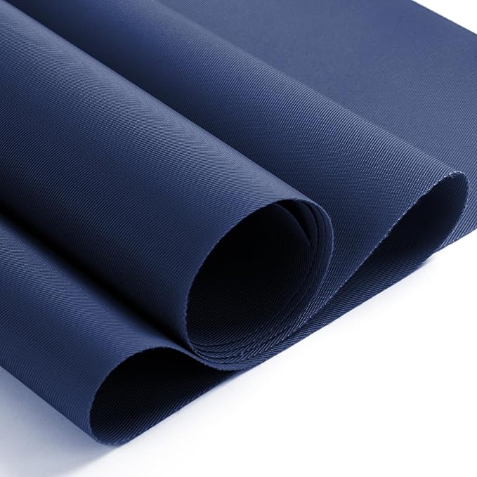 Nylon Fabric, 58" W 420D Waterproof Fabric 6 Yard Ripstop Nylon Material Outdoor Upholstery Twill Sewing Material for Patio Chair, Lining, Cushion, Purse, Tote Bag, Tarp Cover, DIY Project Navy Blue