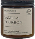 Vanilla Bourbon Candle | Arctic Wicks 16oz Coconut & Beeswax Candles | Scented Non-Toxic Candles for Fall, Winter, Holidays, Gifts for Him, Whiskey Bourbon, Vanilla | USDA Certified Biobased