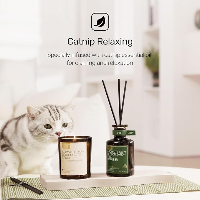 Odor Eliminating Candle, White Rose Scented Candle, Pet-Friendly Soy Candles, 60 Hours, 7 oz