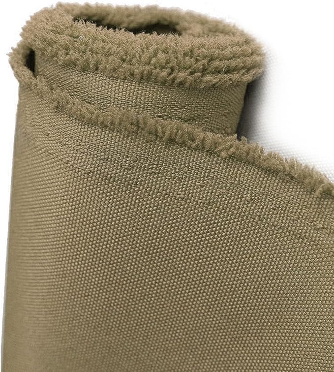 Foreate Waterproof Canvas Fabric by The Yard 600D Upholstery Fabric for Chairs 58" Wide Indoor Outdoor Water Resistant Canvas Polyester Material Sewing DIY Cloth, 8 Yards Khaki