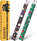 LcFun 2 Pack Candle Lighter, Christmas Stocking Stuffers Gifts for Women Mom Men, Electric USB Rechargeable Plasma Arc Lighter with Safety Lock, Windproof Flameless Long Lighters for Candle, Grill