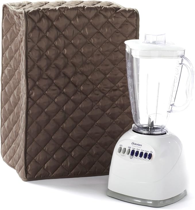 Covermates Keepsakes Blender Cover – Quilted Appliance Protector for Food Processors – Dust & Stain Resistant, Washable Slip‑On Design for Countertop Storage, Bronze