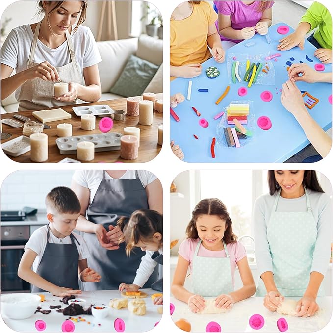 Soap Molds for Soap Making – Reusable Pumpkin, Winter Melon, Gourd Shaped Silicone Mold Kit for Chocolate,DIY Crafts, Candles,Easy Demolding(Set of 7)