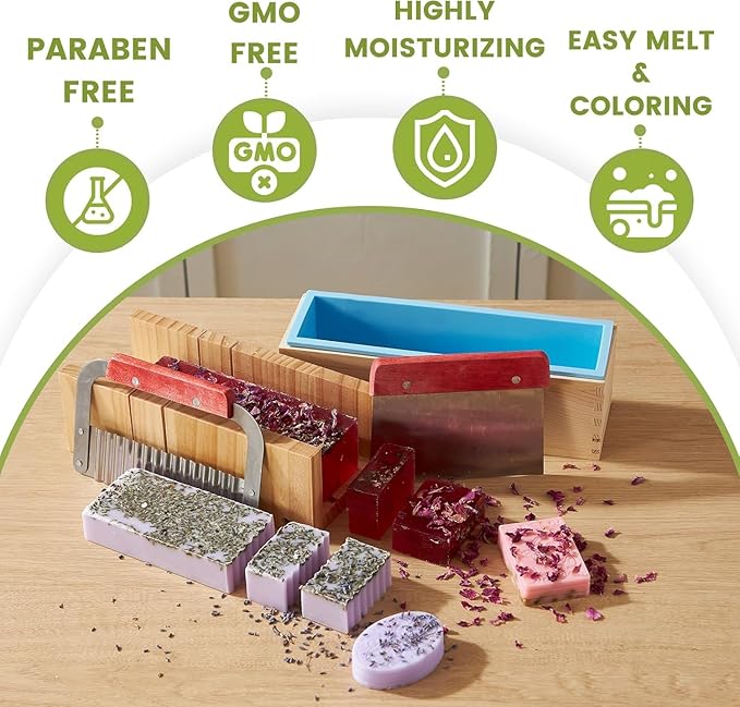 PIUH Deluxe DIY 2-in-1 Candle & Soap Making Supplies Kit with Wax Soap Melter and Candle Making Supplies for Adults Beginners, Complete Candle Soap Making Craft Kits with Melting Pot and Supplies