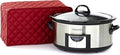 Covermates Keepsakes - Slow Cooker Cover - Dust Protection - Stain Resistant - Washable - Appliance Cover, Red
