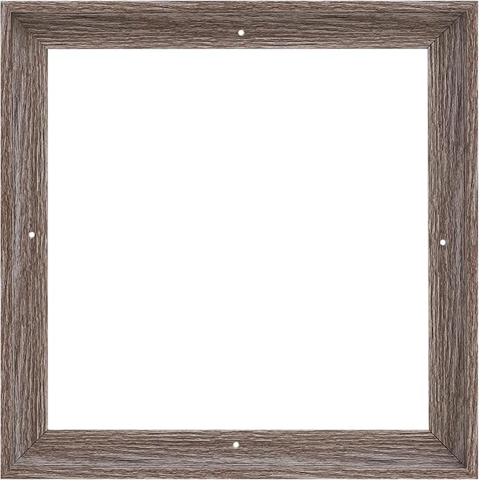 Pixy Canvas Floater Frame 7x7 for 3/4 (0.75) inch Deep Canvas Paintings/Canvas Prints/Wood Canvas Panels/Wall Art/Wall Decor/Home Decor/Artwork (Gray Oak, 7 x 7 inch, Square)
