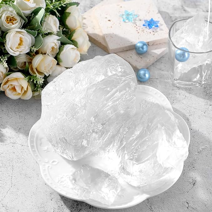Heigble 9.9 lb High Density Transparent Gel Candle Wax Clear Gel Wax Jelly Candle 100 Pcs Wick and 100 Pcs Wick Stickers for DIY Making Handmade Projects Material Supplies