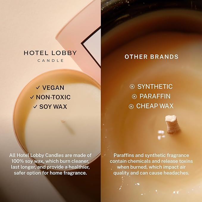 Hotel Lobby Pride Candle – Hand-Poured 9.75oz 100% Soy Wax with Tropical Citrus, Passionfruit, Crystallized Ginger, Spun Sugar, and Solar Musk – Paraffin-Free, 65-Hour Non-Toxic Burn