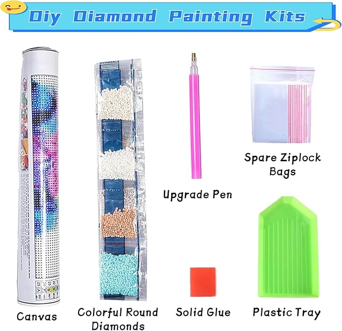 Accompany Wind 5D Christmas Diamond Painting Kits for Adults, Christmas Snowman Diamond Art Kits,Round Full Drill Dots Gem Crafts for Home Wall Decor Gifts 12x16 Inch