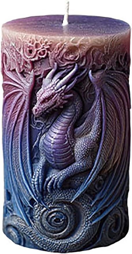 Dragon Silicone 3D Flower & Rose Mold - Peony & Candle Making Molds for Resin, Clay & Soap Craft Supplies