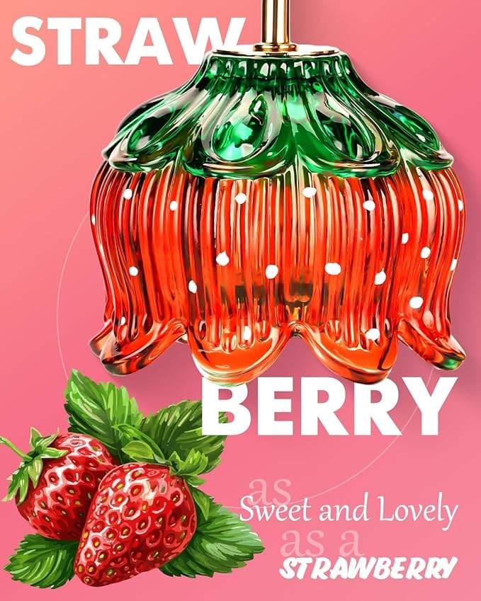 Strawberry Candle Warmer Lamp with Timer Dimmer, Adjustable Height Mothers Day Birthday Gifts for Women Mom House Warming Gifts New Home Bedroom Decor, Cute Candle Warmer Light for Jar Candles