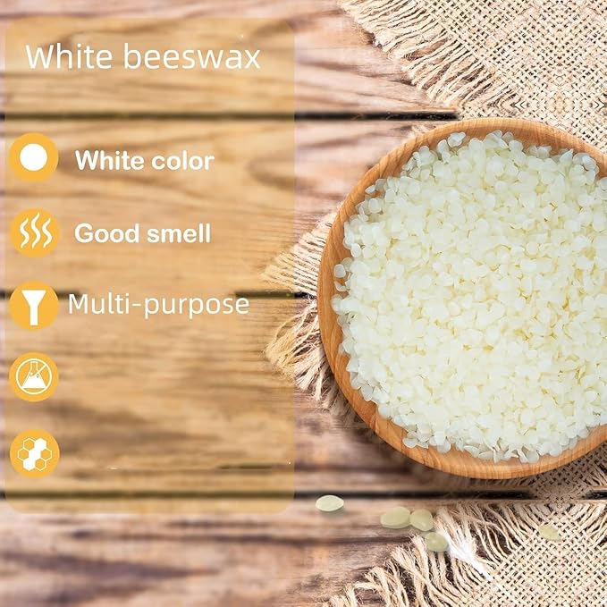 5LB Beeswax Pellets Beeswax for Candle Making Beeswax Pellets for Skin Beeswax Beads Beeswax Bulk Beeswax for DIY Making and Craft Project