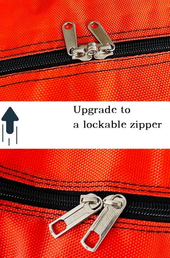 YiKitHom Extra Large Storage Duffle Bag with Zippers and Handles, Big Foldable Duffle Bag for Travel Blue 80L