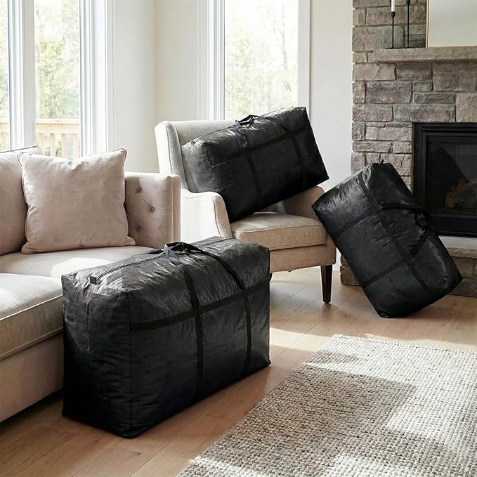 Extra-large Tarp Storage Bag (Black, 31Gal/120L)