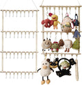 Hanging Display Storage Shelves Detachable Doll Organizers for Storage Plush Doll Collectors Gifts, Hanging Over the Door Organizer for Bedroom Home 2Pcs