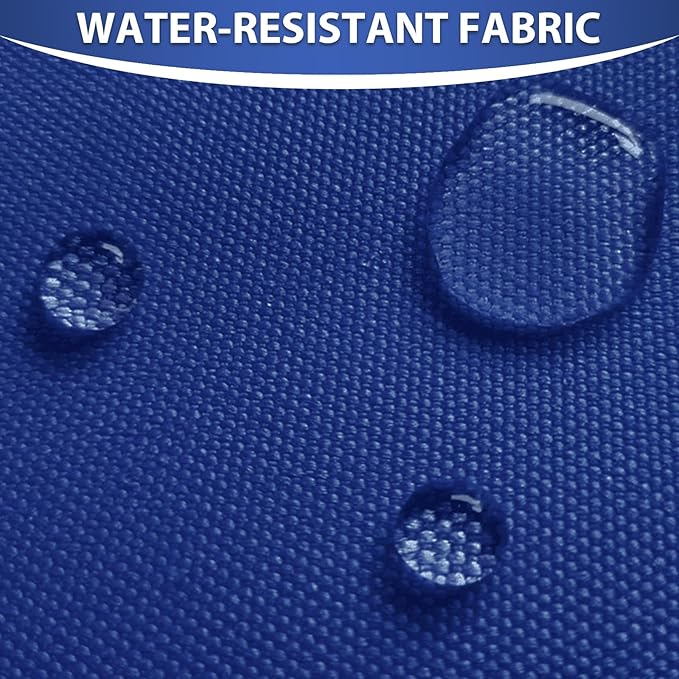Waterproof Canvas Fabric by The Yard 58inch 600D Upholstery Material Polyester Fabric Outdoor Water Resistant Fabric for Sewing Chair Patio Cushion Purse Bag Interior, 15 Yard Royal Blue