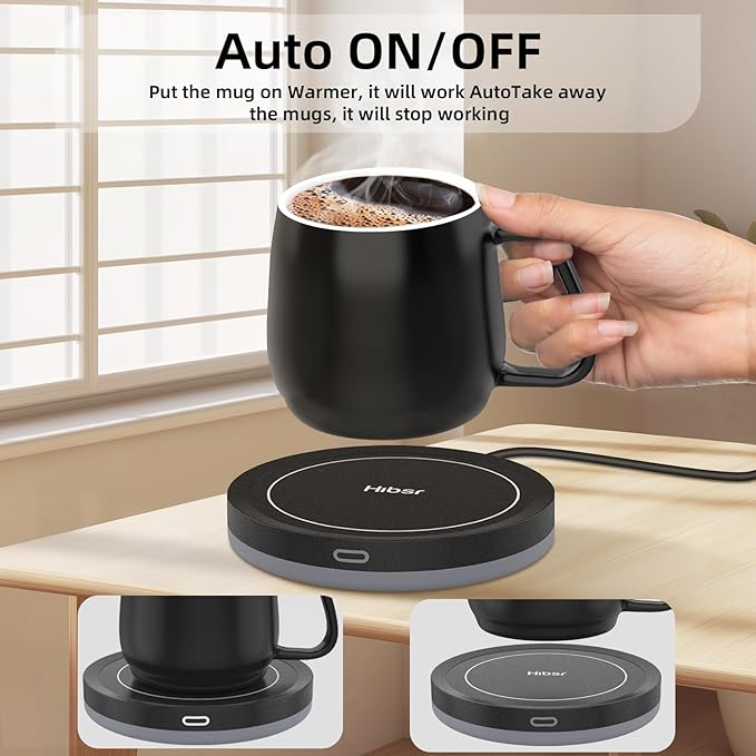 Smart Coffee Mug Warmer Candle Warmer Plate Safely Releases Scents Without a Flame Used as Candle Jar Warmer, Mug Warmer Cup Warmer Tea Warmer Desk Home Office (NO Cup)