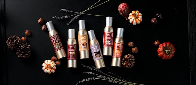 Yankee Candle Concentrated Air Freshener Room Spray, Odor Eliminator for Home, Bathroom, Spiced Pumpkin, 1.5 Oz (Pack of 6)