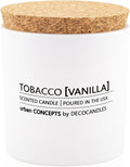 Urban Concepts by DECOCANDLES - Tobacco Vanilla - Highly Scented Soy Candle - Long Lasting - Hand Poured in USA (9 Oz.)