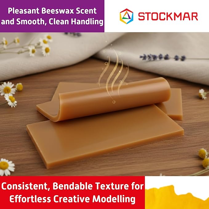 STOCKMAR Bundle Modeling Beeswax - 3 Pieces Natural Color - Waldorf Wax