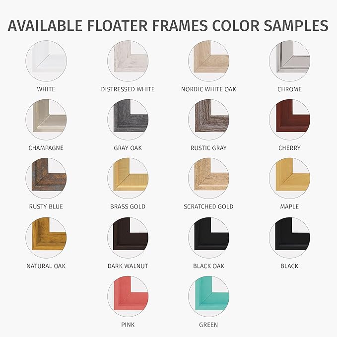 Pixy Canvas Floater Frame 6x18 for 3/4 (0.75) inch Deep Canvas Paintings/Canvas Prints/Wood Canvas Panels/Wall Art/Wall Decor/Home Decor/Artwork (Champagne, 6 x 18 inch, Portrait)