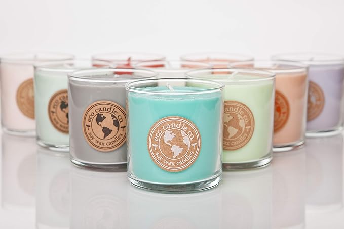 Eco Candle Co. Recycled Candle, Sterling Rose, 6 oz. - Scents of Green Notes, Fresh Cut Roses, Floral, & Musk - 100% Soy Wax, No Lead, Hand Poured, Phthalate Free, Made from Midwest Grown Soybeans