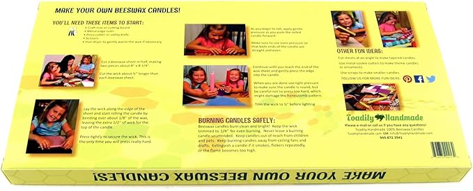 Make Your Own Beeswax Candle Kit - Includes 10 Full Size 100% Beeswax Honeycomb Sheets in Forest Green and Approx. 6 Yards (18 Feet) of Cotton Wick. Each Sheet Measures Approx. 8" x 16 1/4".