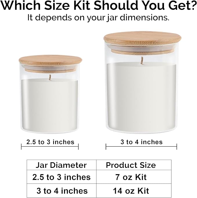 Phoenix Wick Candle Making Kit – Transform Anything Into A Candle – Candle Making Kit with Wick + 14oz Wax (Oatmeal Cookie Scent)