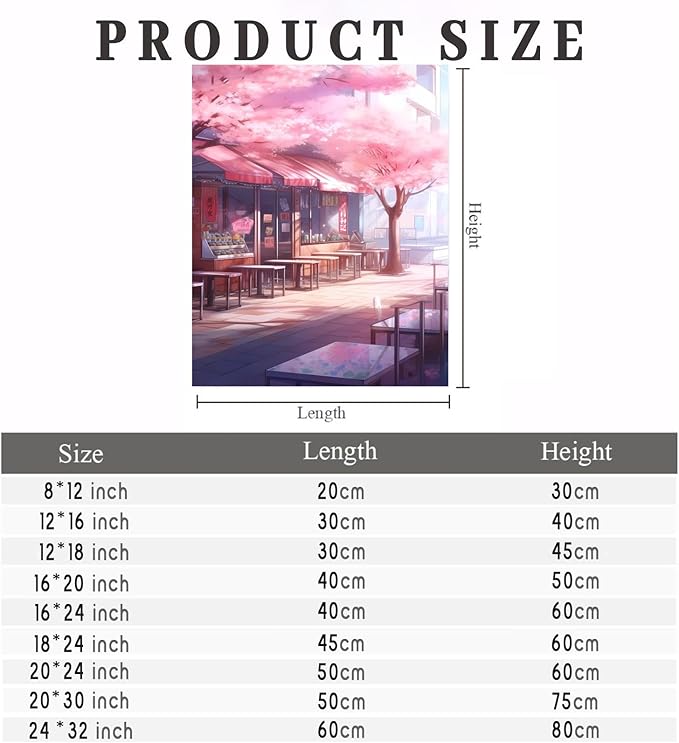 GUAIEUW DIY 5D Round Diamond Spring Cherry Blossom Diamond Painting Kits - Full Diamond Crystal Art Kit for Adults, Suitable for Modern Taste Home Decor Gifts 12x18 Inch