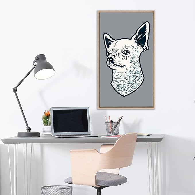 Pixy Canvas Floater Frame 27x40 for 3/4 (0.75) inch Deep Canvas Paintings/Canvas Prints/Wood Canvas Panels/Wall Art/Wall Decor/Home Decor/Artwork (Nordic White Oak, 27 x 40 inch, Landscape)