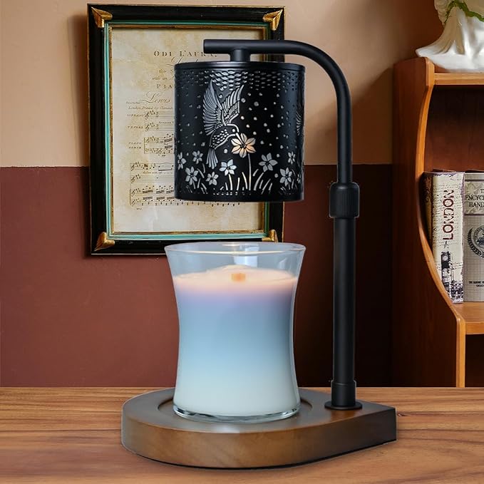 Eandisom Candle Warmer Lamp Timer - Hummingbird Candle Lamp Warmer, Birthday Gifts for Women, Mothers Day Gifts for Mom, House Warming Gifts New Home, Candle Warmer for Jar Candles with 2 Bulb