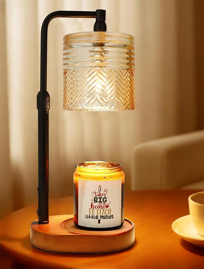 Candle Warmer Lamp with Timer, Christmas Birthday Gifts for Women Mom, House Warming Gifts New Home Vintage Decor, Wax Melt Warmer for Jar Candles