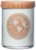 ECO CANDLE CO. Recycled Candle, Spa Day, 18 oz. - Scents of Flowers, Musk, Melon, Citrus, & Ocean Air - 100% Soy Wax, No Lead, Kraft Paper Label & Lid, Hand Poured, Phthalate Free, Midwest Soybeans