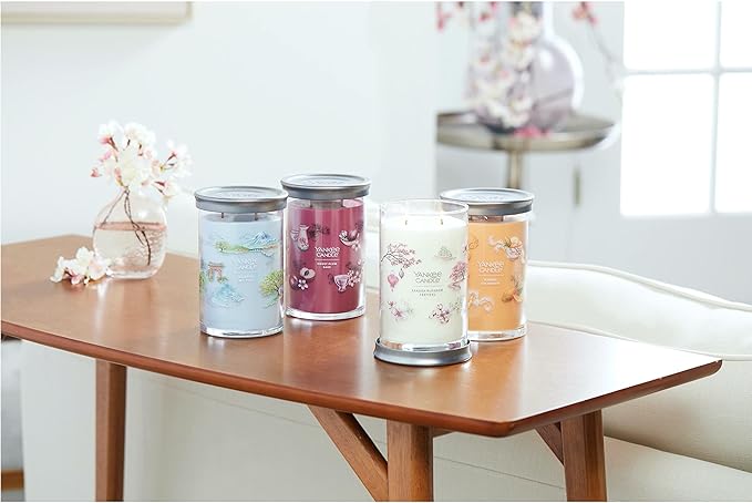 Yankee Candle Sakura Blossom Festival Scented Signature 20oz Large Tumbler 2-Wick Candle Over 60 Hours of Burn Time