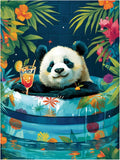 Reivworl Panda Diamond Art Kits for Adults, Panda Diamond Painting Kits, 5D Gem Art Kit for Gifts and Home Interior Decor 12x16 Inch