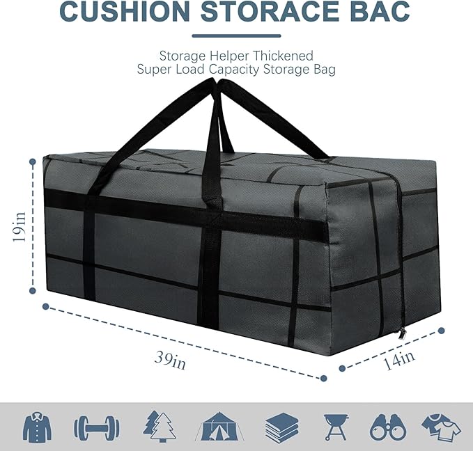 10Pack Extra Large Heavy Duty Moving Bags with Zippers & Reinforced Handles Heavy-Duty Storage Totes – Moving Boxes for Clothes, College Supplies, and Moving – Waterproof & Foldable (Extra Large)