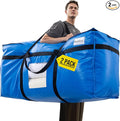 TAILI 69 Gallon Extra Large Storage Bags, XXL Blue Heavy Duty Moving Bags For Storage with Visible Window, Wrap Around Handles, Totes for Space Saving, Alternative to Moving Boxes (2 Pack)