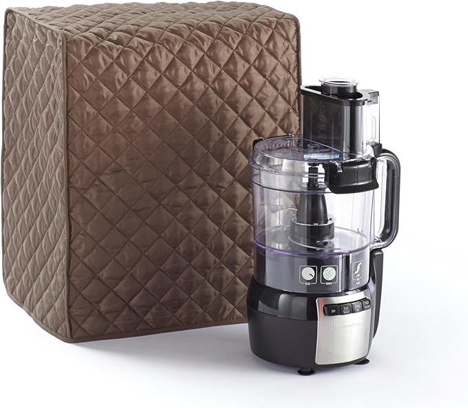Covermates Keepsakes Blender Cover – Quilted Appliance Protector for Food Processors – Dust & Stain Resistant, Washable Slip‑On Design for Countertop Storage, Bronze