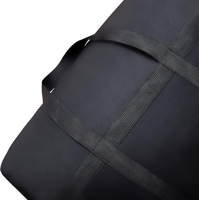 Multipurpose Extra Large Heavy Duty Storage Bags Duffle Bags for Space Saving Moving Storage (Black, 26Gal/100L)