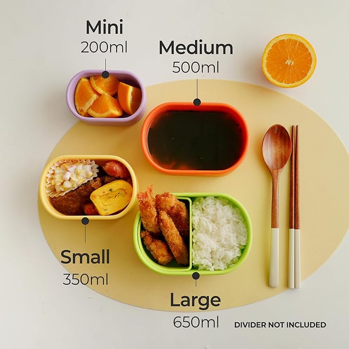 Premium Korean-Made Silicone Airtight Food Container with Steam Vent – BPA Free, Leakproof, Microwave & Freezer Safe Meal Prep. & Leftovers Storage (Green Apple, 7 floz)