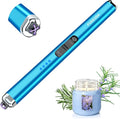 【Upgraded 】 Dual Arc Electric Candle Lighter Rechargeable USB Lighter Plasma Arc Lighters for Candle (Saphhire Blue)