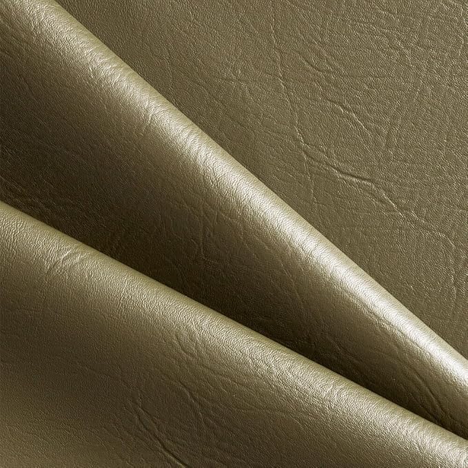 Ottertex Marine Vinyl Fabric Polyester Backing Waterproof Abrasion UV Resistant Heavy Duty Outdoor Marine PVC for Sewing & Upholstery - Olive (1 Yard)